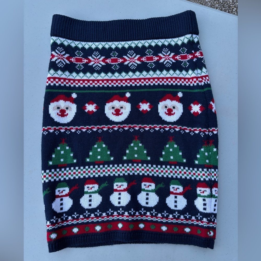 Fitted Christmas skirt